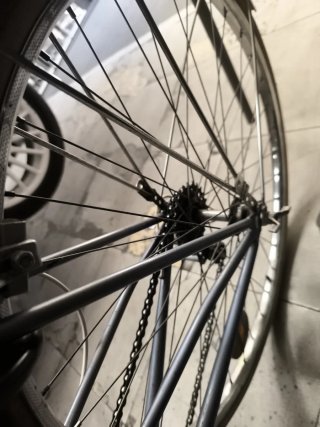 Bicicleta de paseo azul