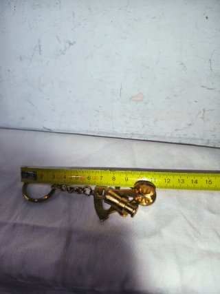Sextante Náutico Miniatura Latón Bronce Antiguo