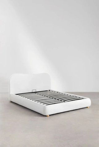 Cama tapizada 135x190cm con canapé