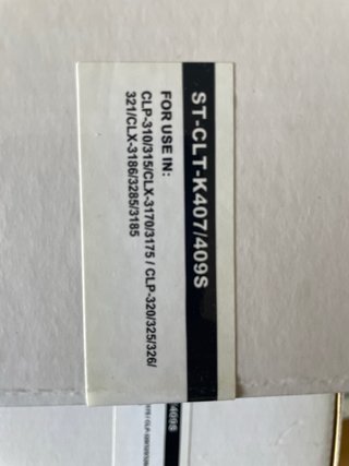 5 Cartucce toner Samsung CLT-K407
