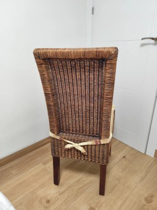 Juego 3 Sillas Mimbre