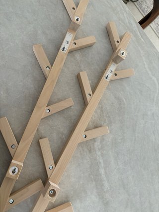 Appendiabiti da parete in legno