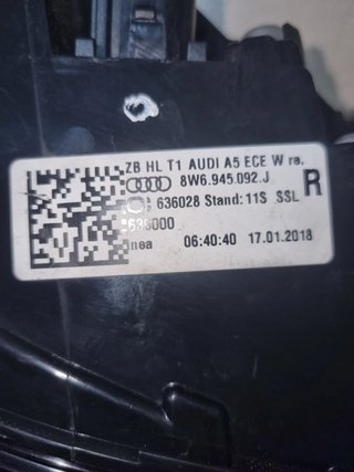 Piloto trasero Izquierdo Audi A5/S5 2018