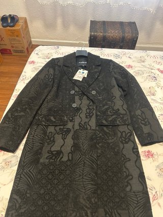 Abrigo Desigual Negro Talla S