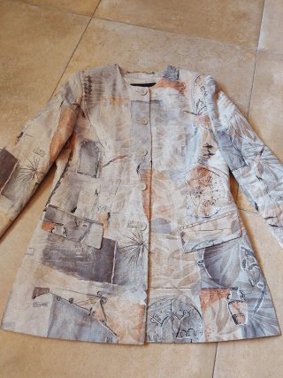 Giacchetta Vintage Stampata Louis Feraud Taglia 44