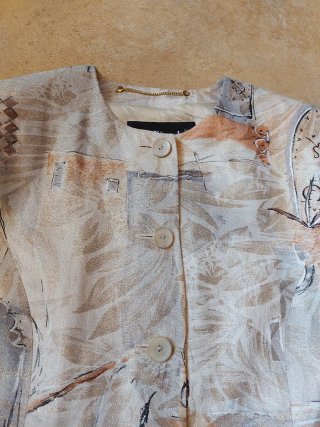Giacchetta Vintage Stampata Louis Feraud Taglia 44