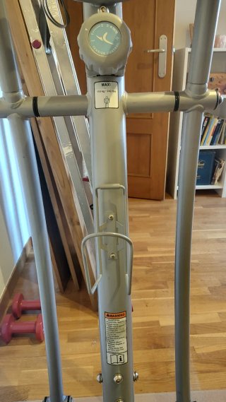 Bicicleta Elíptica Gris y Azul
