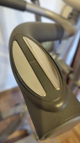 Bicicleta Elíptica Gris y Azul