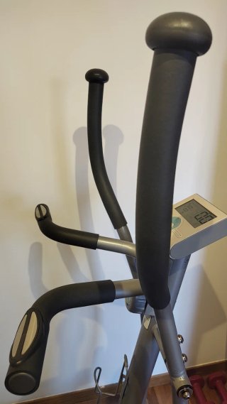 Bicicleta Elíptica Gris y Azul