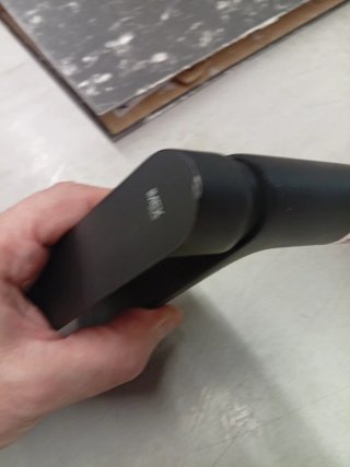 Monomando Lavabo Negro Imex con Pequeña Raya