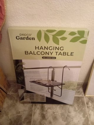 Mesa Balcón Colgante Pepco Garden