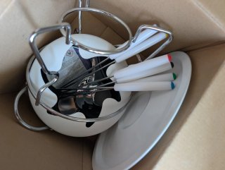Set Fonduta Kasanova bianco Nuovo