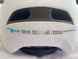 Casco POC Axion Spin talla M blanco mate