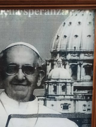 Antichità: Quadro antico con Papa Francesco.