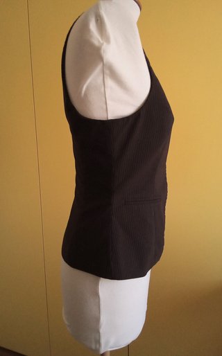 Gilet donna marrone