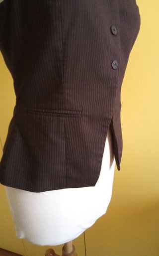 Gilet donna marrone