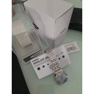 Orologio Casio Uomo Blu Argento