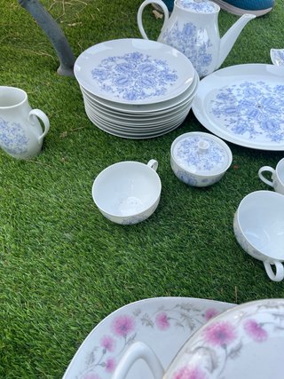 Vajilla Bidasoa Porcelana Azul y Blanca