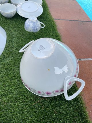 Vajilla Bidasoa Porcelana Azul y Blanca