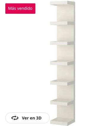 Baldas verticales blancas