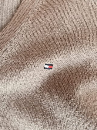 Jersey Tommy Hilfiger Beige De Punto Fino Talla S