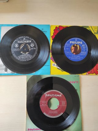 Lote 6 Vinilos 7", antiguos
