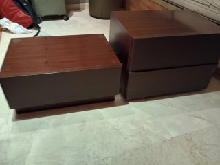 Cómoda y Mesitas de Noche Madera