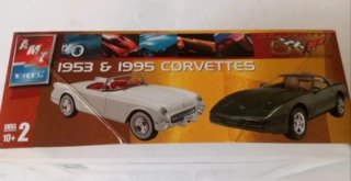 Maqueta AMT 1953 & 1995 Corvettes 1:25