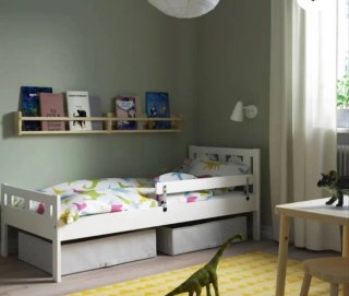 Cama infantil IKEA con barrera