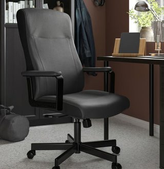 Mesa y Silla Negra Oficina/Comedor