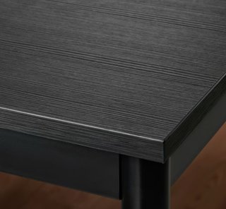 Mesa y Silla Negra Oficina/Comedor