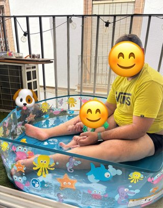 Piscina infantil con dibujos
