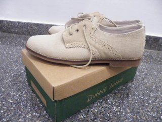 Zapatos  beige lona y ante. T38 UNA SOLA PUESTA.