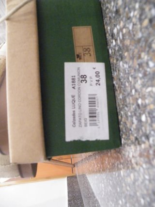 Zapatos  beige lona y ante. T38 UNA SOLA PUESTA.