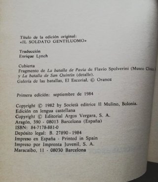 Libro El soldado Gentilhombre