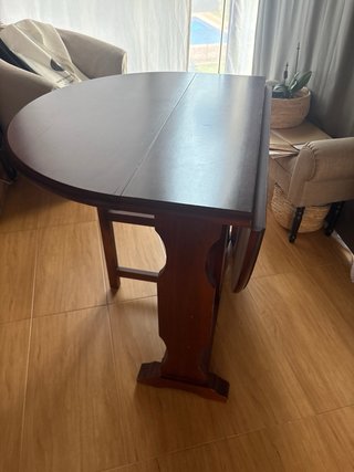 Mesa de madera maciza plegable