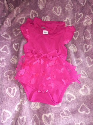 Conjunto bebé rosa con diadema