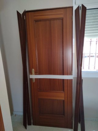 6 Puertas Madera y Cristal