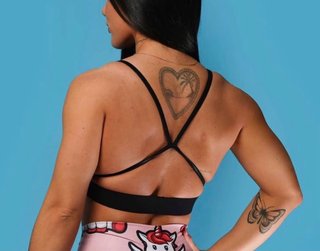 Top sportivo donna con stampa leopardo