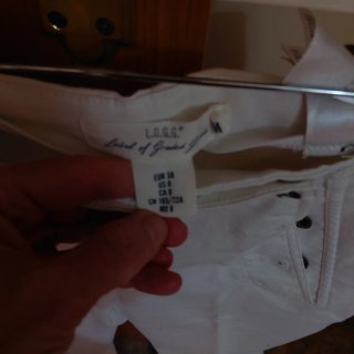 Pantalón blanco campana