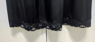 Sottoveste vintage nera taglia XXL
