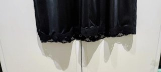 Sottoveste vintage nera taglia XXL