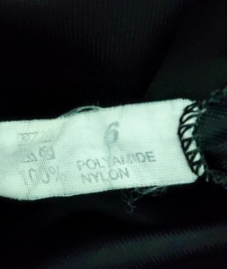 Sottoveste vintage nera taglia XXL