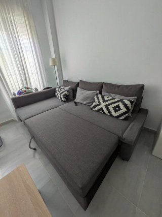 Sofá Cama Chaise Longue Gris Ikea