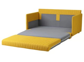 Sofá Cama Amarillo Tela