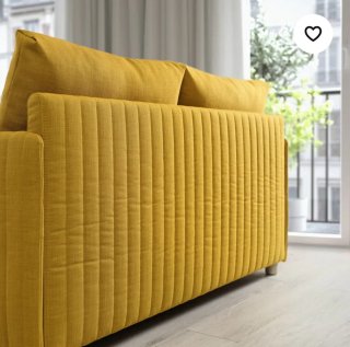 Sofá Cama Amarillo Tela