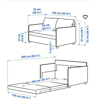 Sofá Cama Amarillo Tela
