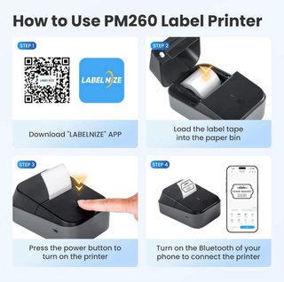 Impresora Térmica de Etiquetas PM260 Azul