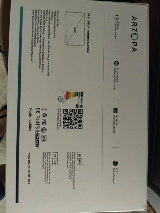 Monitor Portátil ARZOPA Negro 15'6" 1080p