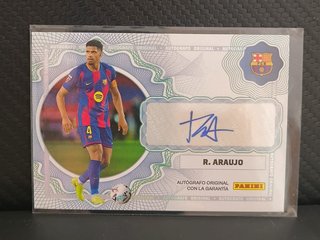 RONALD ARAUJO FC BARCELONA AUTOGRAFO PANINI CLUB
